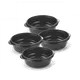 Set de Envases 8 Piezas Takealongs Rubbermaid (Negro 1.182 ml)